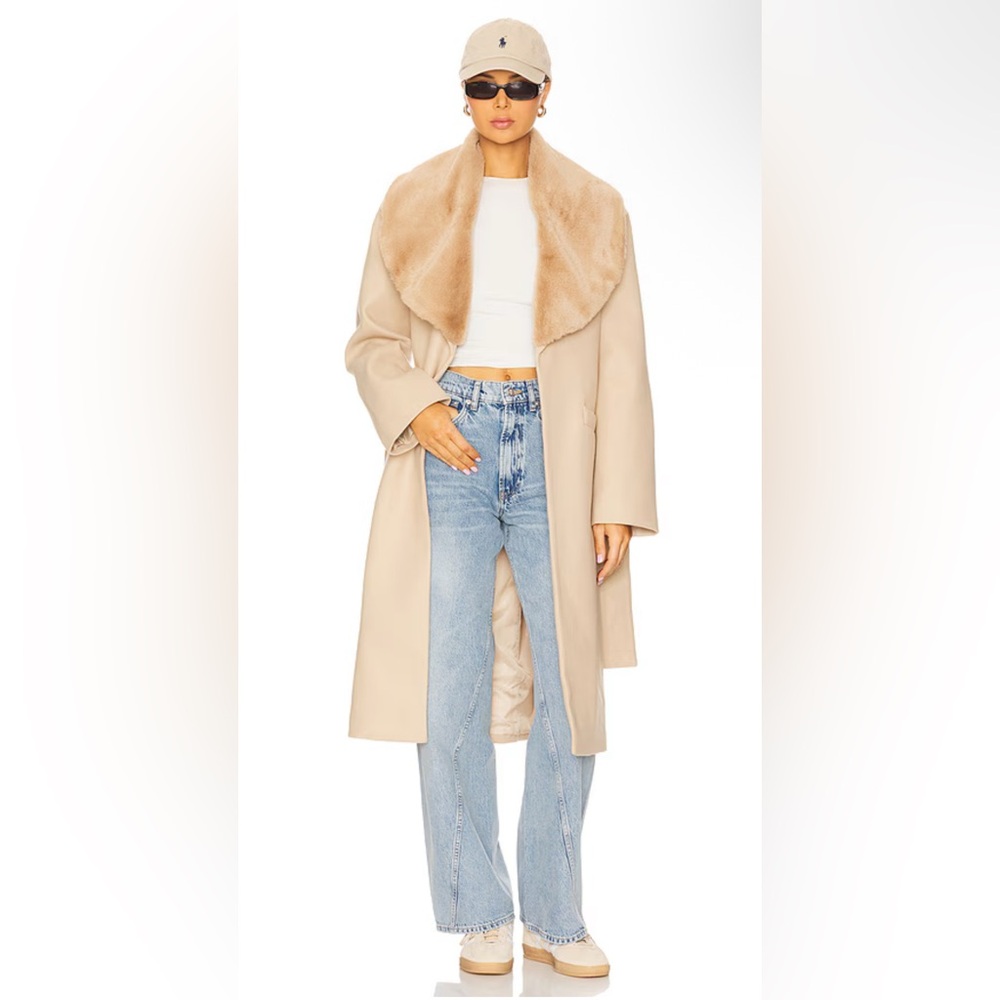 $139 MRSP | Lioness - Endless Coat | Tan | NWT | XXS (AU4)
